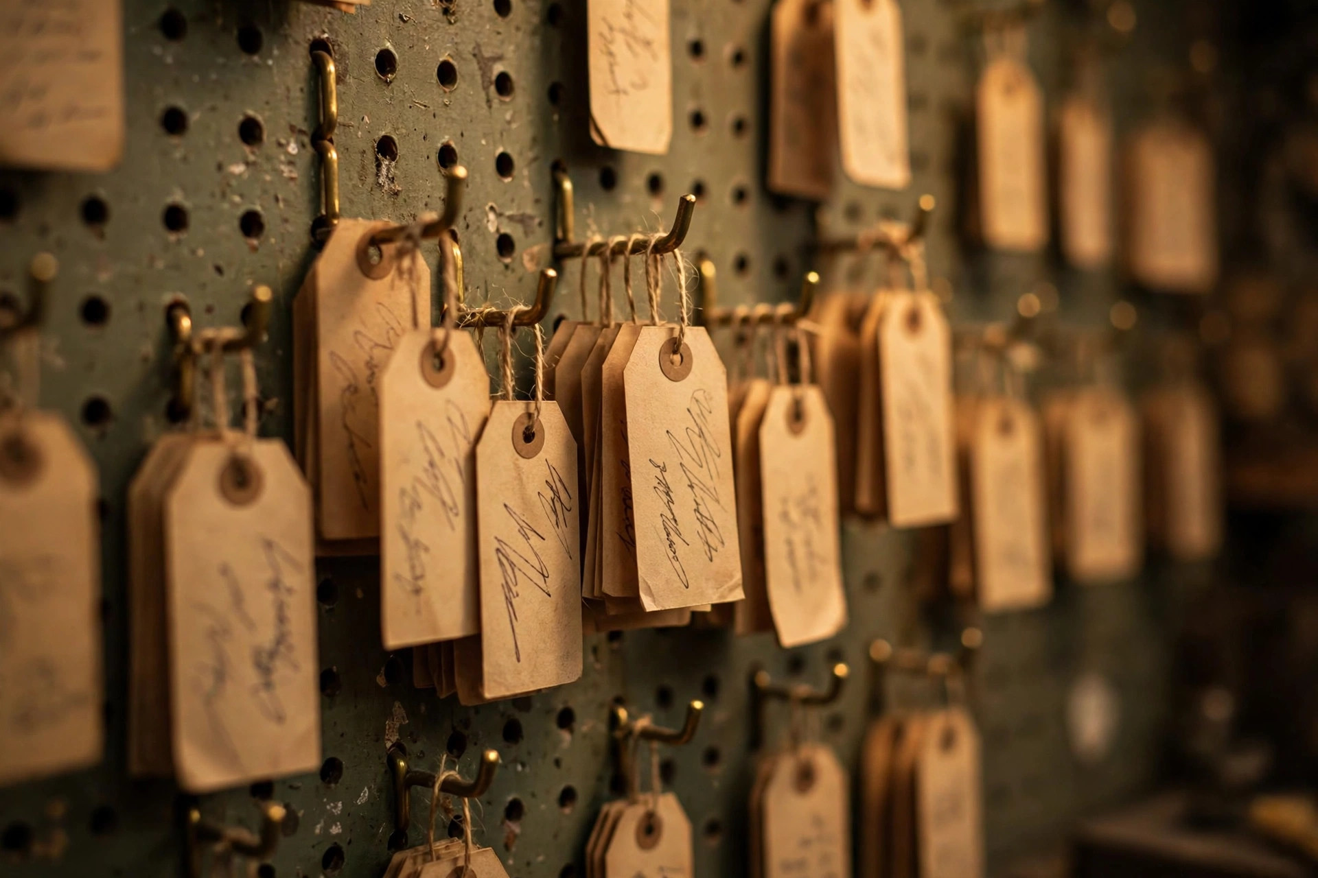Wall of tagged keys at Frank's Lock and Key